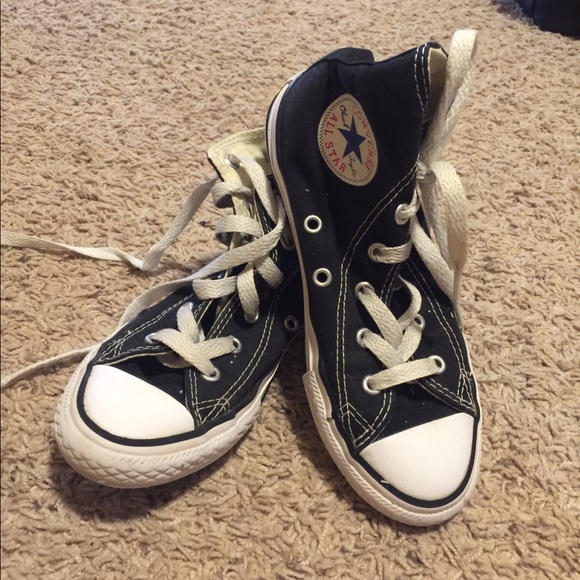 black converse high tops for girls